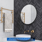 Thermogroup Kent 18mm Bevel Round Mirror - 800mmØ with Hangers - KR8080HN