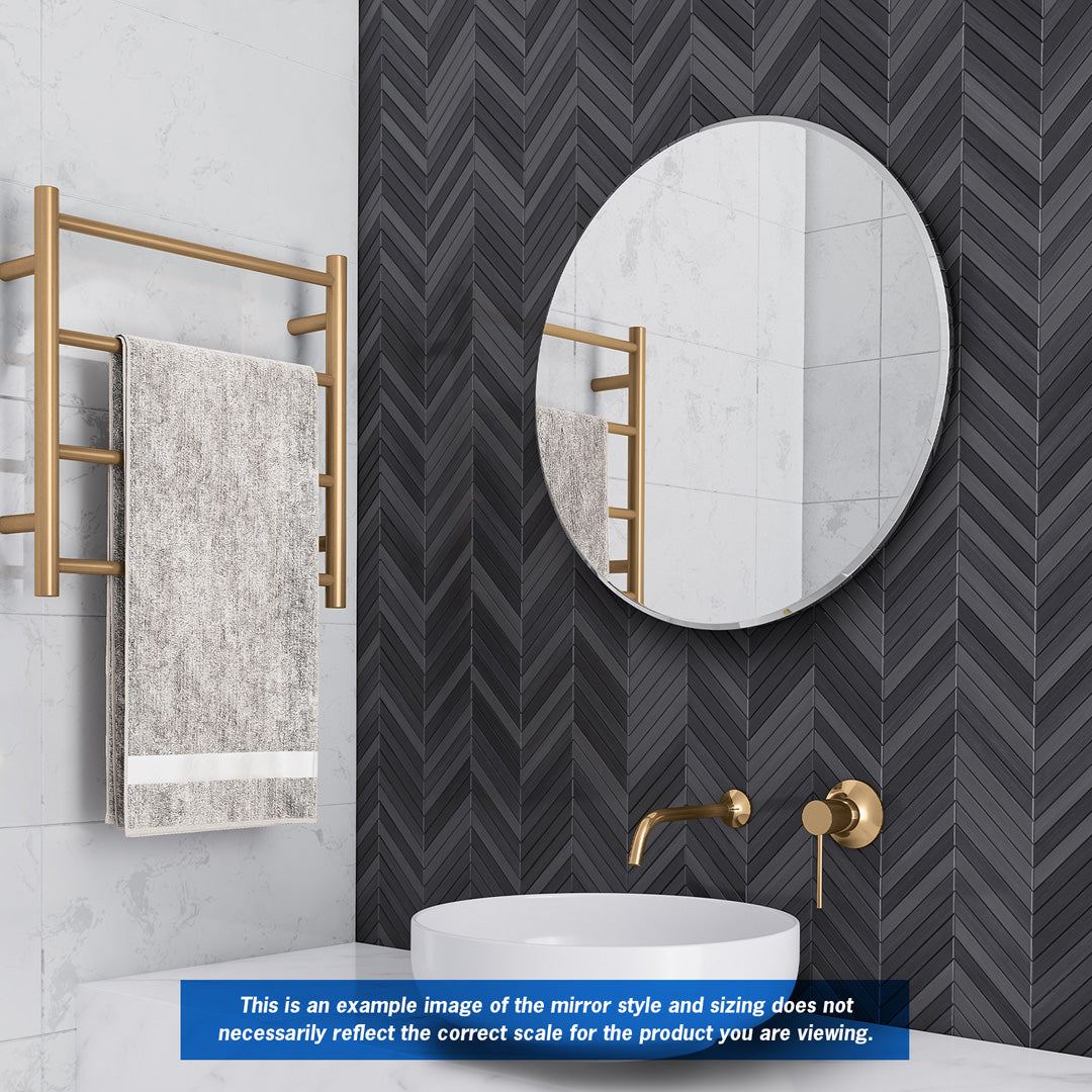 Thermogroup Kent 18mm Bevel Round Mirror - 800mmØ with Hangers - KR8080HN