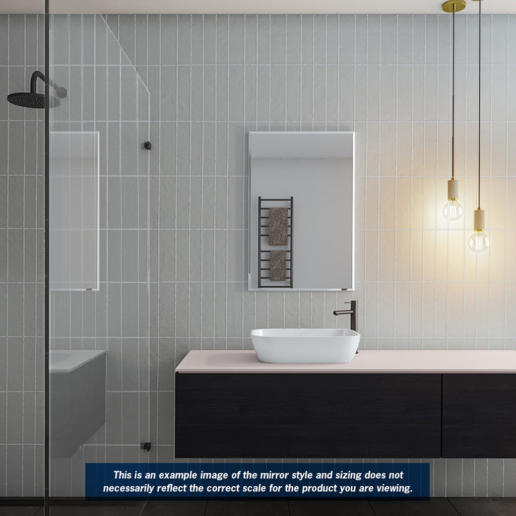 Thermogroup Montana Rectangle 25mm Bevel Edge Mirror - 600x900mm with Hangers - MS6090HN