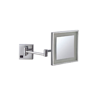 Thermogroup 3x Magnification Chrome Wall Mounted Shaving Mirror, 200x200mm with Concealed Wiring - LS205CSMC