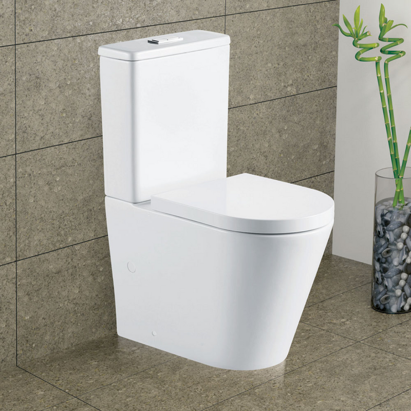 Fienza Aluca BTW Toilet Suite Bottom Inlet S-Trap Geberit Cistern - K314GEA