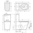 Fienza Aluca BTW Toilet Suite Bottom Inlet S-Trap R&T Cistern - K314A