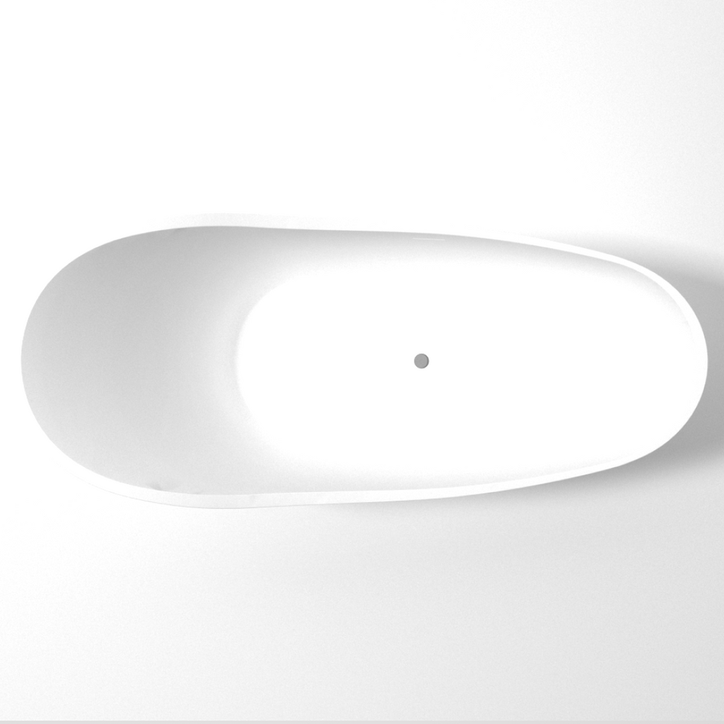 Pietra Bianca Anna 1690mm Freestanding Bath - White Matte - PB4011-WM
