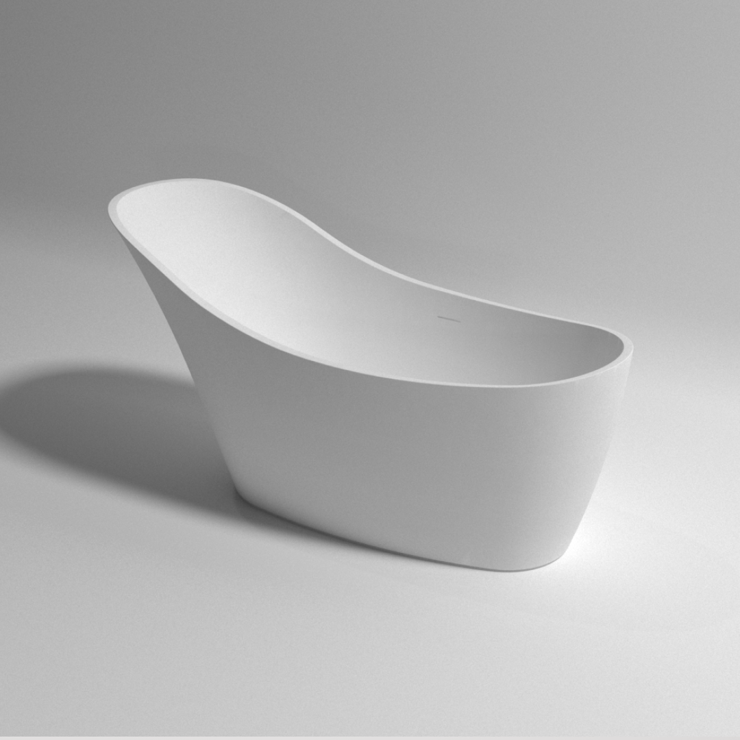 Pietra Bianca Anna 1690mm Freestanding Bath - White Matte - PB4011-WM