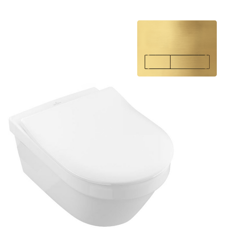 Villeroy & Boch Architectura 3.0 Wall Hung Toilet incl/Slim Seat & VB Cistern Package