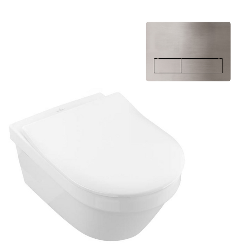 Villeroy & Boch Architectura 3.0 Wall Hung Toilet incl/Slim Seat & VB Cistern Package