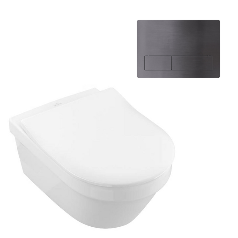 Villeroy & Boch Architectura 3.0 Wall Hung Toilet incl/Slim Seat & VB Cistern Package