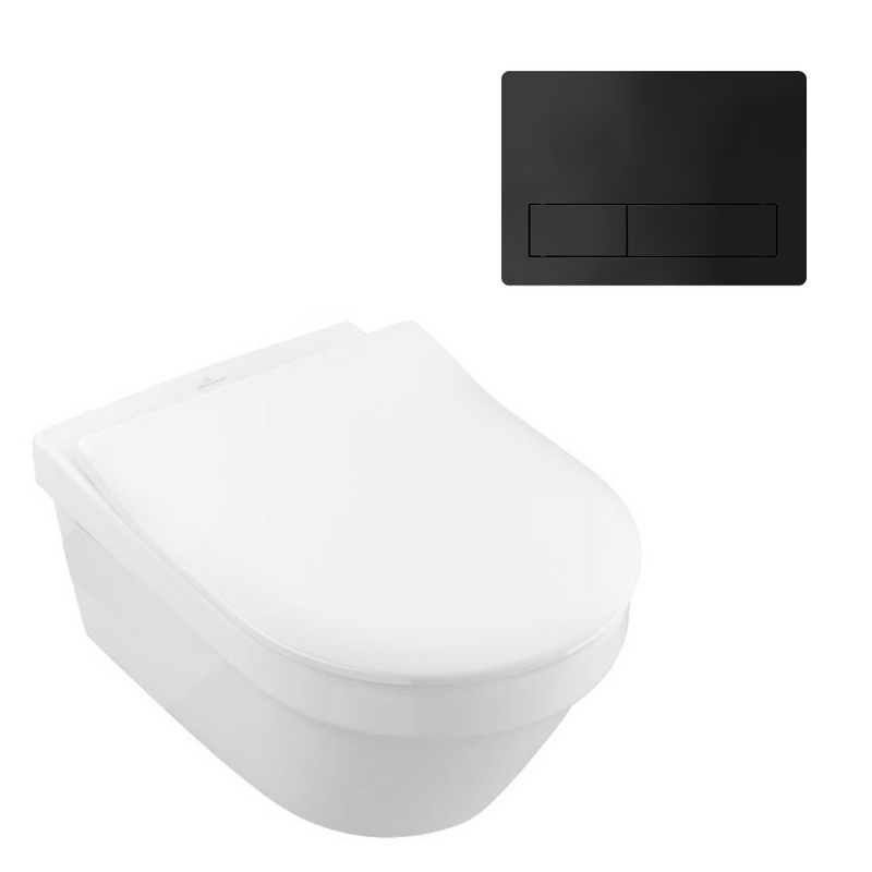 Villeroy & Boch Architectura 3.0 Wall Hung Toilet incl/Slim Seat & VB Cistern Package