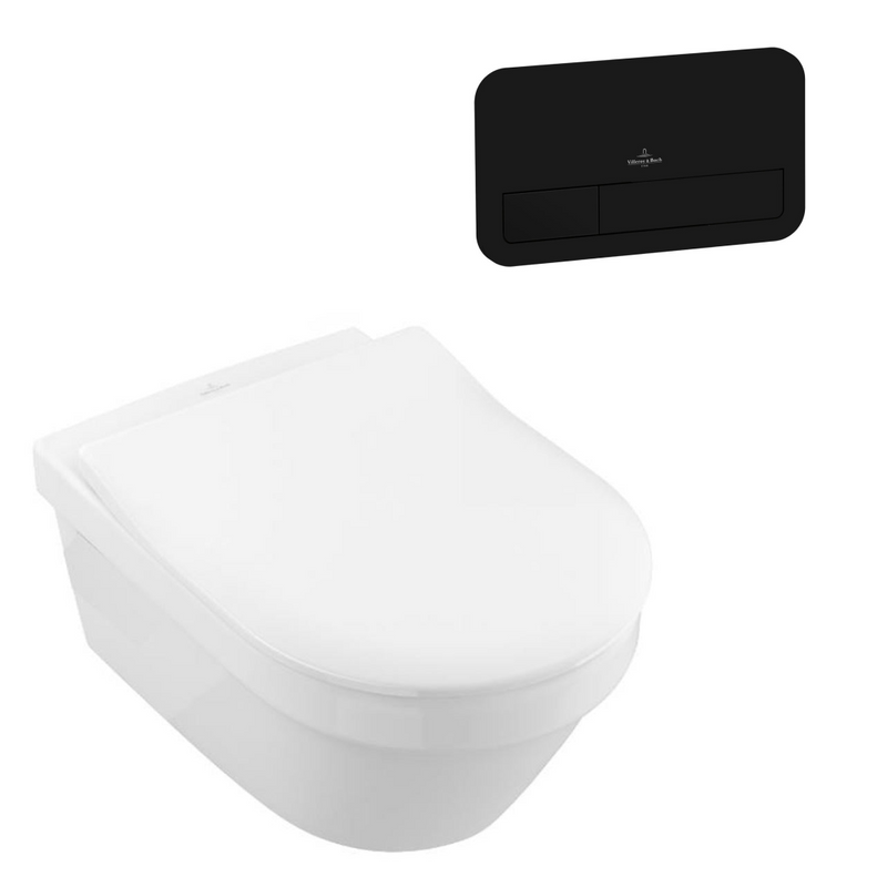 Villeroy & Boch Architectura 3.0 Wall Hung Toilet incl/Slim Seat & VB Cistern Package