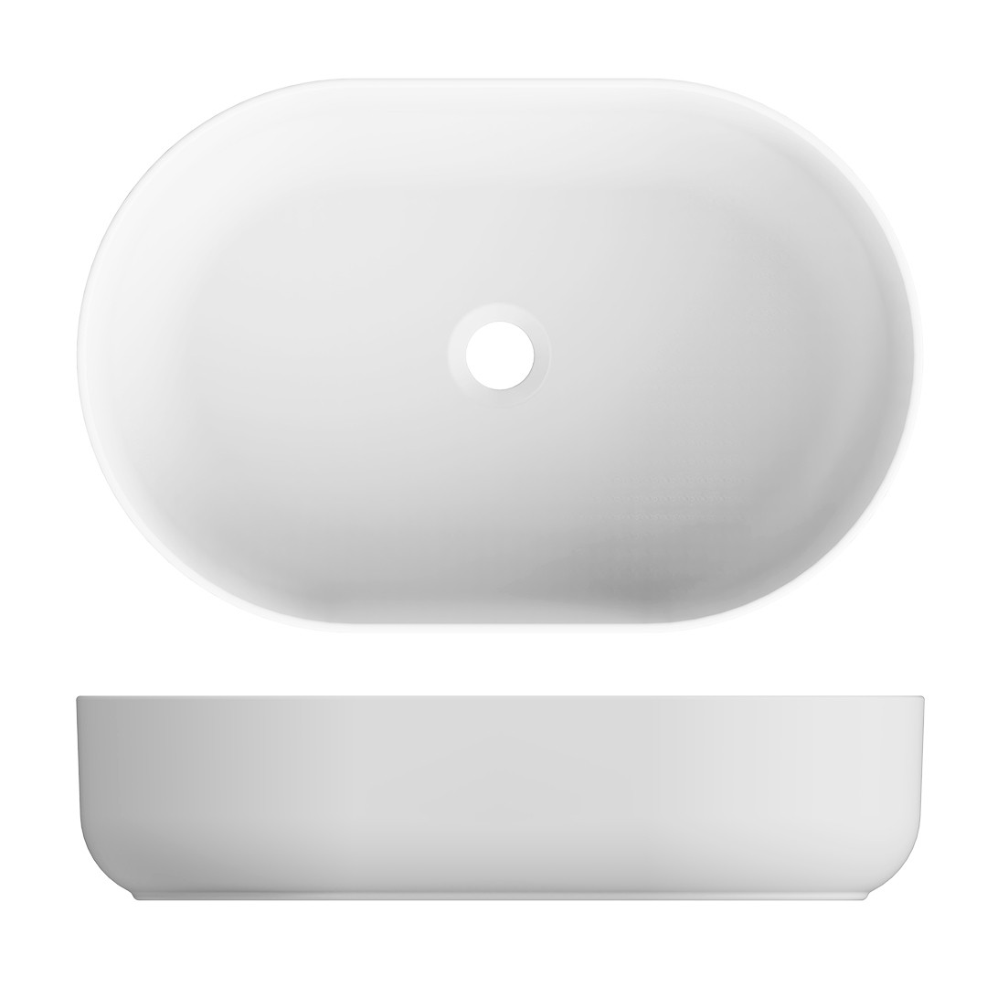Arcisan 580 Above Counter Basin - Matte White - AR04635.MW