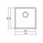 Argent Executive Chef Main Bowl Sink - KS2044100