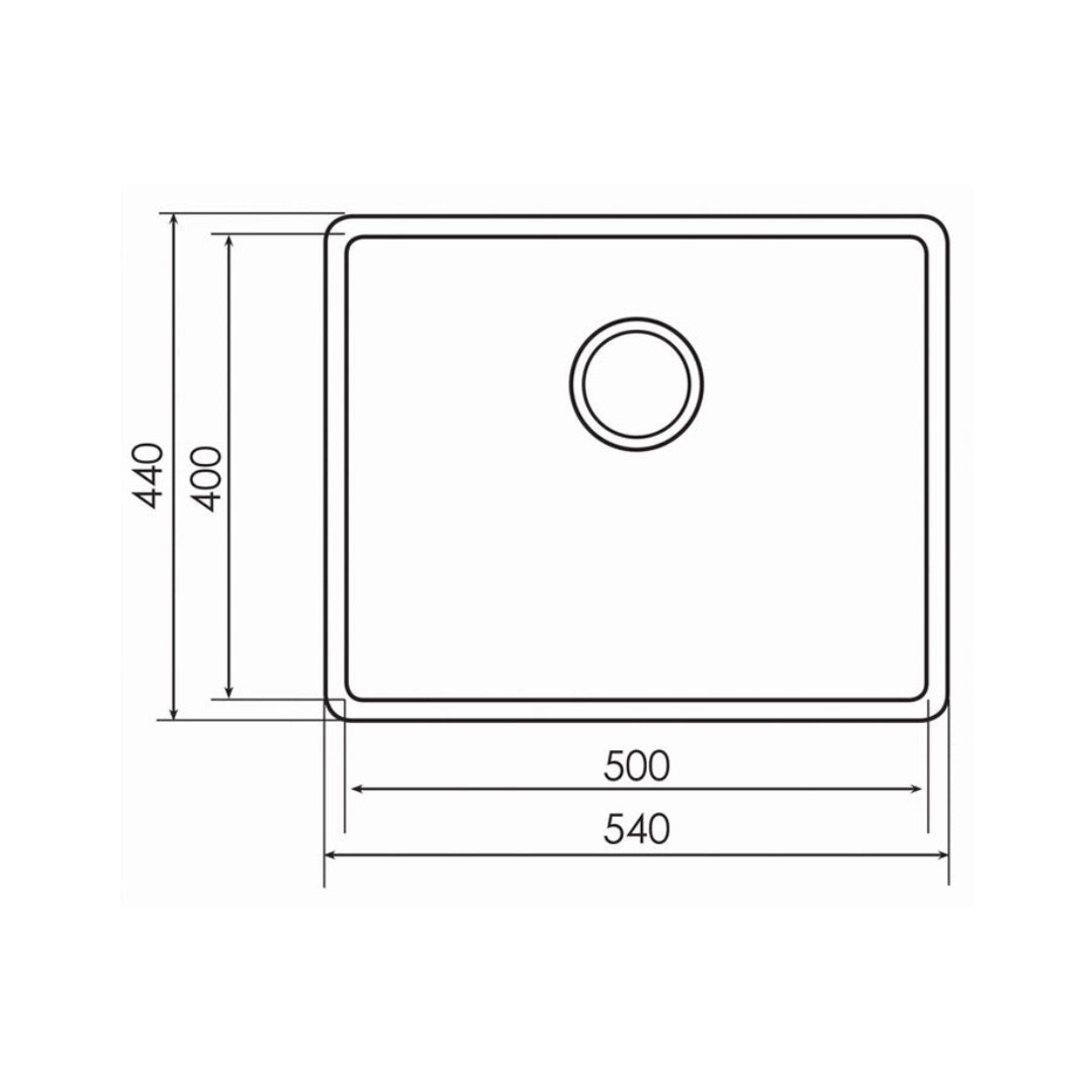 Argent Executive Chef Maxi Bowl Sink - KS2054100