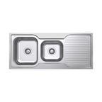 Argent Format 1080 1 & 3-4 Sink RH Drainer - 1 Tap Hole - KS410822R