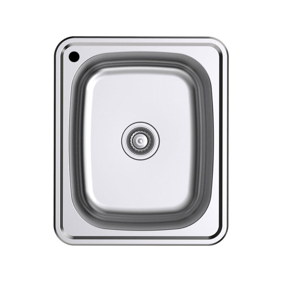 Argent Format 390 Laundry Sink Sidewall Bypass Left Hand - 1 Tap Hole - KS4035106LB