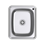 Argent Format 390 Laundry Sink Sidewall Bypass Right Hand - 1 Tap Hole - KS4035108RB