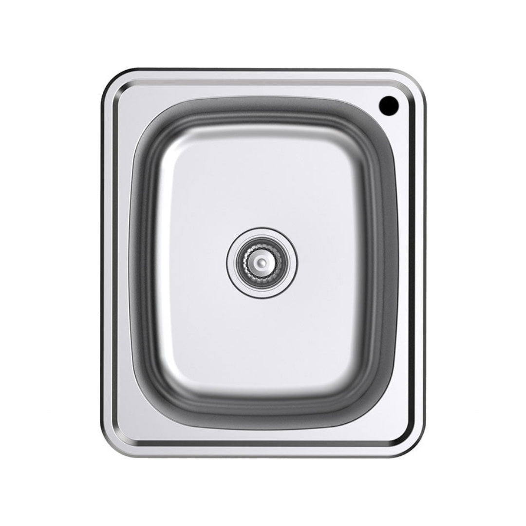 Argent Format 390 Laundry Sink Sidewall Bypass Right Hand - 1 Tap Hole - KS4035108RB