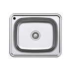Argent Format 610 Laundry Sink Sidewall Bypass Left Hand - 1 Tap Hole - KS406114LB