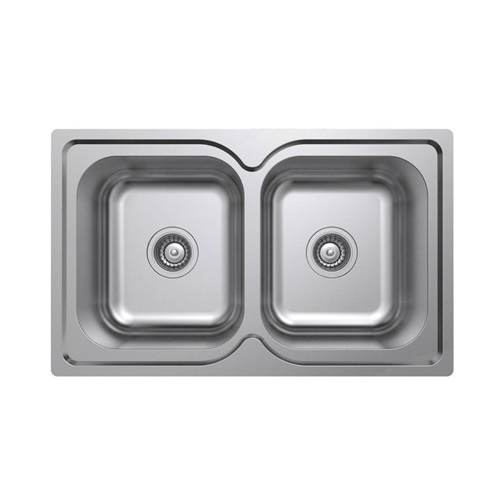 Argent Format 780 Double Sink - No Tap Hole - KS4082230