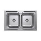 Argent Format 780 Double Sink - No Tap Hole - KS4082230