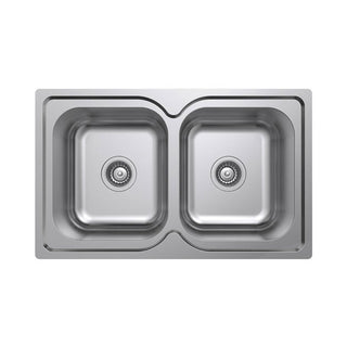 Argent Format 780 Double Sink - No Tap Hole - KS4082230