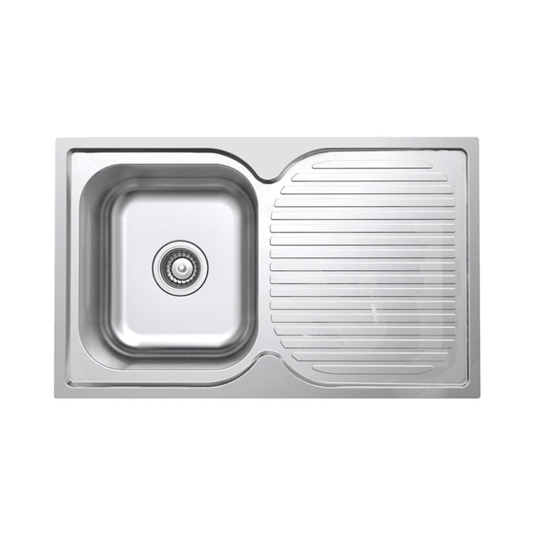 Argent Format 780 Sink Right Hand Drainer - 1 Tap Hole - KS407812R