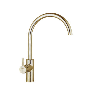 Argent Grace Gooseneck Kitchen Mixer - Brushed Gold - KM424408BG
