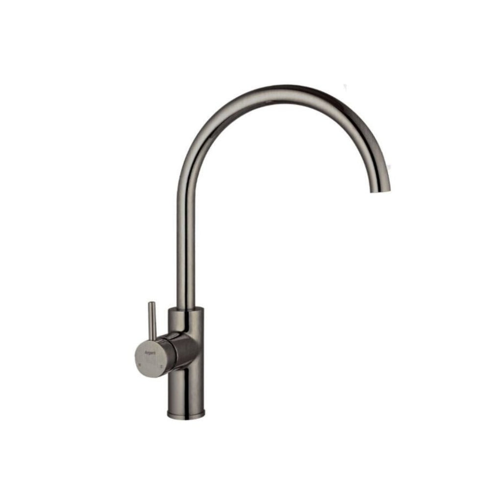 Argent Grace Gooseneck Kitchen Mixer - Gun Metal - KM424408GM