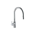 Argent Grace Gooseneck Kitchen Mixer with Pull-Out Spray - Chrome - KM422889