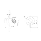 Argent Grace Shower Mixer - Gun Metal - SM324137GM + SM320037GM