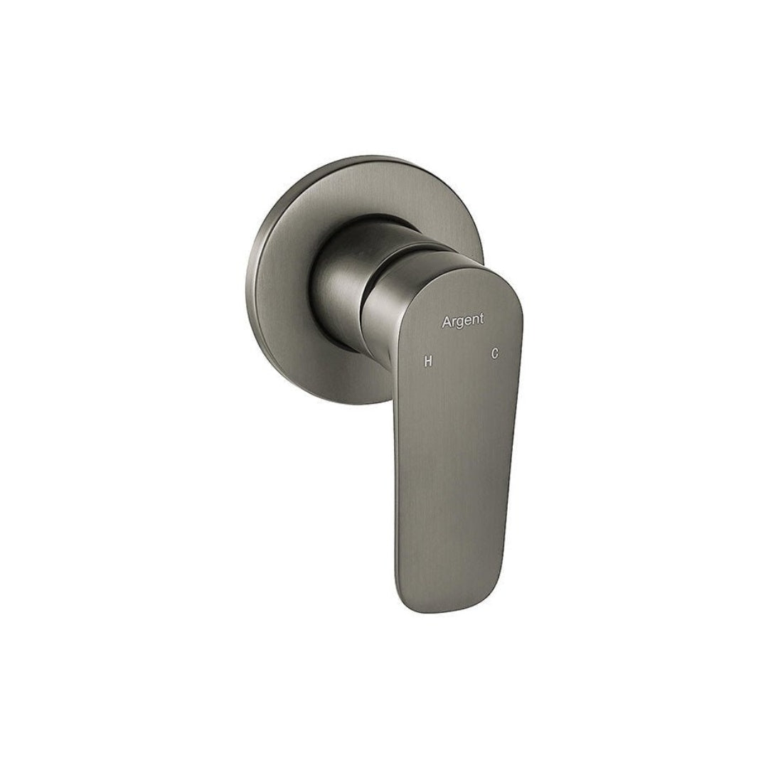 Argent Pace Shower Mixer - Brushed Nickel - SM322637BN + SM320037BN