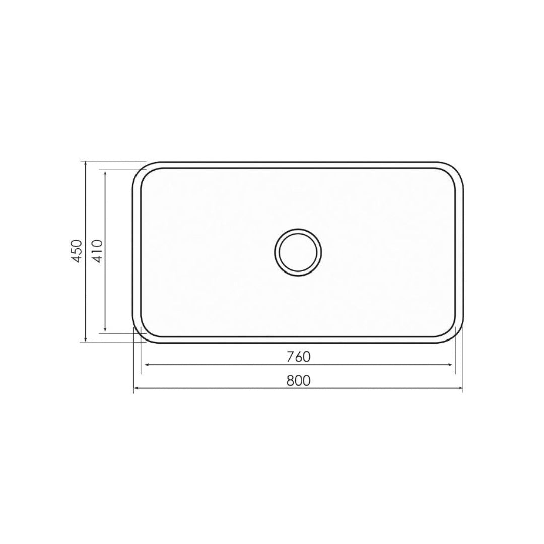 Argent Tempo Mega 800 Sink - KS3080100