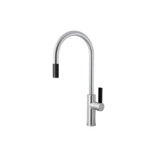 Armando Vicario Luz Gooseneck Pull-Out Mixer - Brushed Chrome - LUZ-1BC