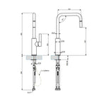 Armando Vicario Luz Sink Mixer with Pull-Out Spray - Chrome