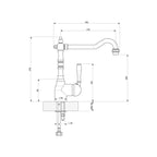 Armando Vicario Palais Kitchen Mixer - Bronze - PALAIS-BR