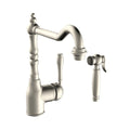 Armando Vicario Provincial Kitchen Mixer with Side Spray – Brushed Nickel - 400073BN