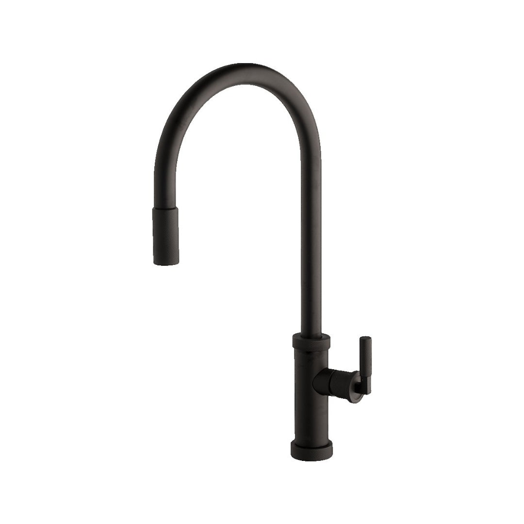 Armando Vicario Urban D Pull Out Kitchen Mixer - Black - 400728B