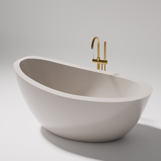 Pietra Bianca Autumn 1700mm Freestanding Bath - Black - PB4097-17-Black