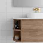 Marquis Avion 1200mm Wall Hung Vanity with Double Shelves - Avion 5 + Stadia Basin