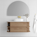 Marquis Avion 1200mm Wall Hung Vanity with Double Shelves - Avion 5 + Stadia Basin