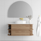 Marquis Avion 1200mm Wall Hung Vanity with Double Shelves - Avion 5 + Stadia Basin
