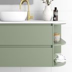 Marquis Avion 1200mm Wall Hung Vanity with Right Hand Shelf - Avion 4-RHD + Ottimo Basin