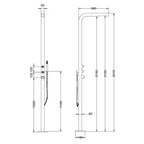 Rainware Avoca Hot & Cold Outdoor Freestanding Shower System - 316 Stainless Steel - Avoca-9016