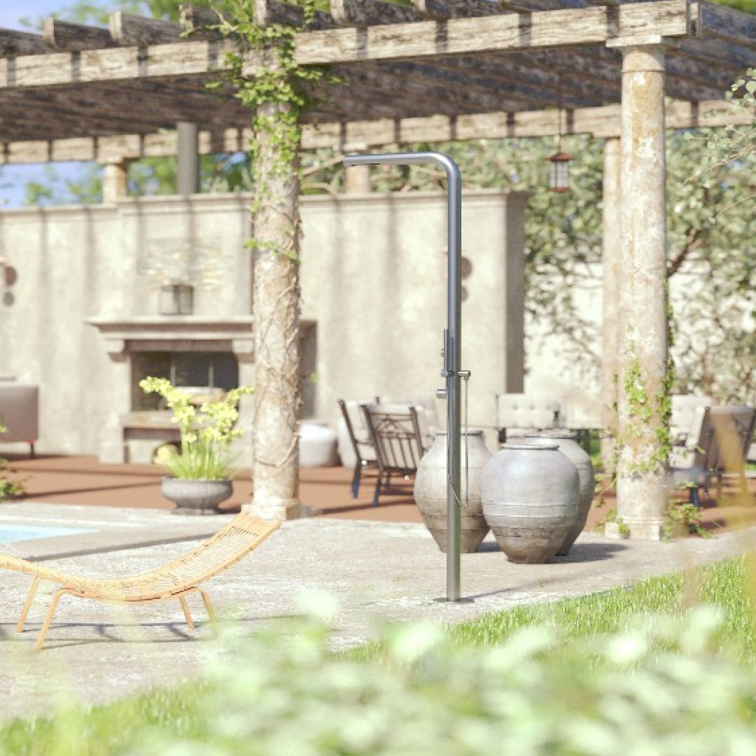 Rainware Avoca Hot & Cold Outdoor Freestanding Shower System - 316 Stainless Steel - Avoca-9016