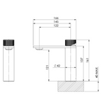 Phoenix Axia Basin Mixer - Matte Black - 117-7700-10