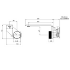 Phoenix Axia 200mm Wall Basin/Bath Mixer Set - Chrome - 117-7810-00