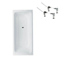 Bette Select Bath 1700mm No Overflow & Bath Feet - Gloss White - B3412B + B23-1500