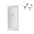 Bette Select Bath 1600mm With Overflow & Bath Feet - Gloss White - B1303WOB + B23-1500