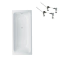 Bette Betteselect 1700mm Island Bath With White Overflow and Waste Includes Bath Feet - Gloss White - B3412WWOB + B23-1500