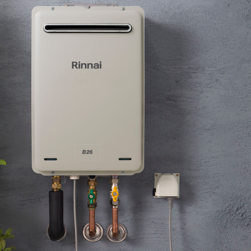 Rinnai B26 Continuous Flow Gas Hot Water System LPG 50°C B26L50A