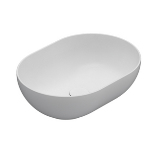 Globo T-Edge 500 Oval Above Counter Basin - Matte White B6O50BO